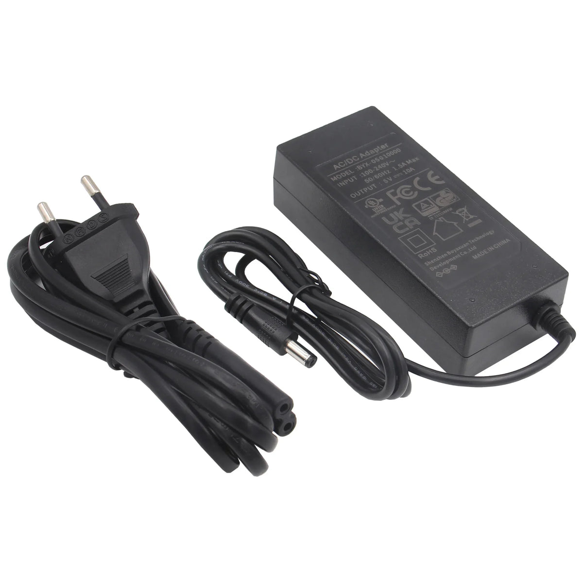 5V 10A Power Adapter Power Supply DC 5.5*2.1mm Jack for Raspberry Pi 5 and X1011 Board