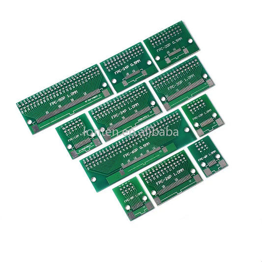 Custom 10Pcs FPC Adapter Plate 0.5MM 1.0MM Pitch to 2.45 mm Flat Cable Socket for PCB LCD 6P 8P 10P 12P 20P 24P 30P 40P Manufacturer