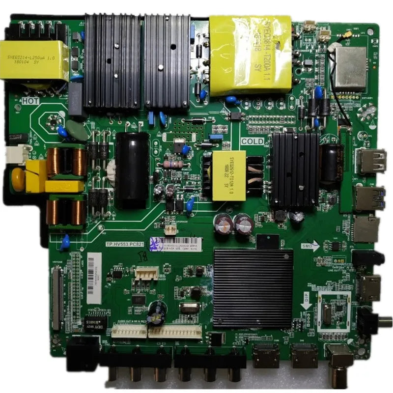 Custom Pcba TP.HV553.PC821 4K WiFi network TV motherboard 4 core chip 1GDDR+8G EMMC Send remote control Manufacturer