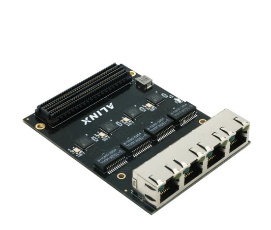 Custom Custom PCB xvideo pcba FL9031: 4 1000M Ethernet FMC Daughter Card for FPGA Board  KSZ9031 lighting pcba board Manufacturer