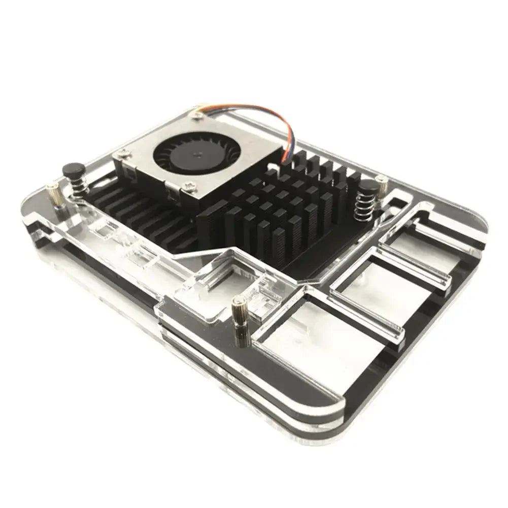 Custom New For Raspberry Pi 5 4GB/8GB Acrylic Case Support Installation Official Active Cooling Fan For Raspberry Pi 5 Manufacturer