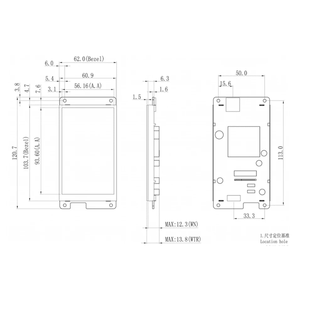 Custom 4.3-inch serial port screen DGUS II Serial port screen Capacitive touch screen Manufacturer