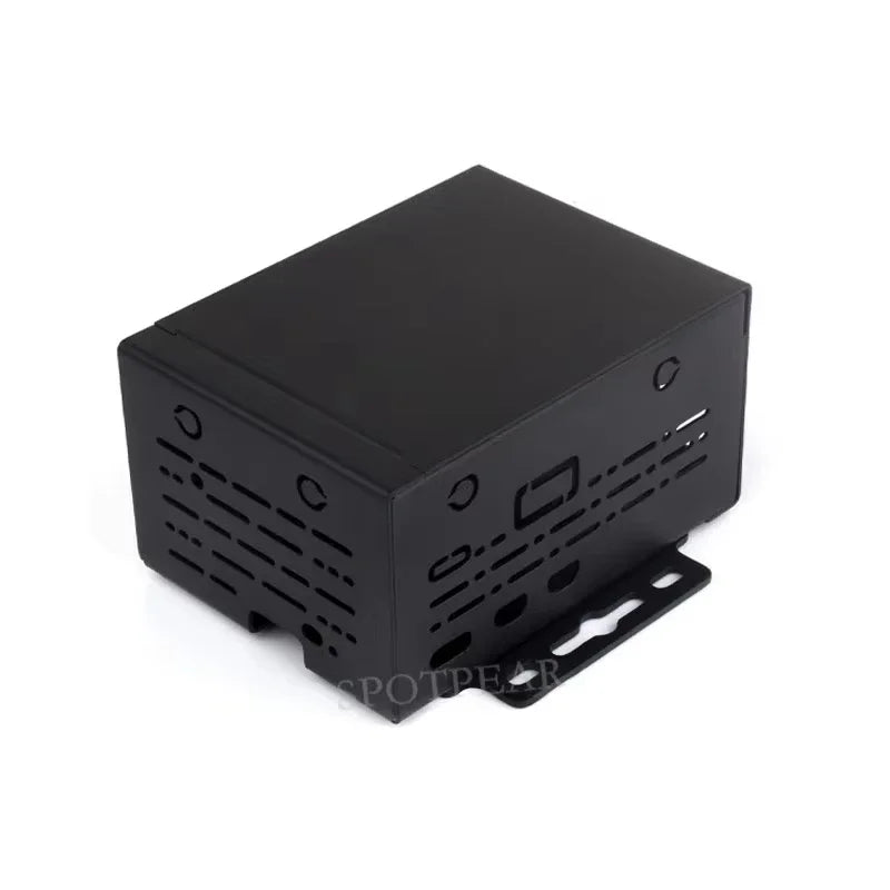 Raspberry Pi 5 Industrial Grade Metal Case D Support Install Cooler PCle/PoE HAT Protective Metal Shell for RPi Pi 5 Custom