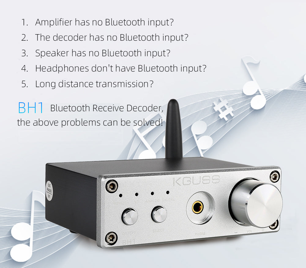 BH1 QCC3008  5.0 APTX CS8406 Audio Decoder USB DAC PCM5102A Headphone Amplifier AMP 16-64ohm DC5V pcb assembly