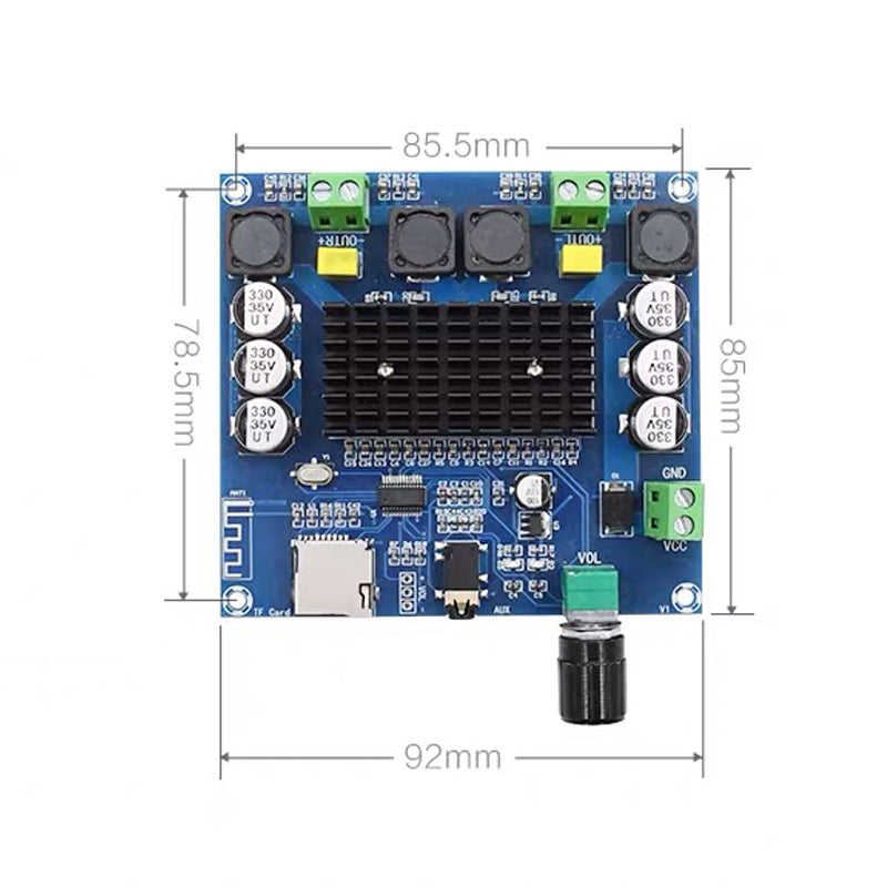 2*100W Sound Amplifier Board -compatible TDA7498 Power Digital Stereo Receiver AMP for Speakers Home Theater Diy pcb assembly Customize