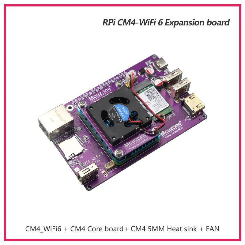 Custom CM4 based wifi6 WiFi 6E expansion board,Raspberry Pi Compute Module 4, Intel AX200 AX210 PCIe M.2 A Key Manufacturer