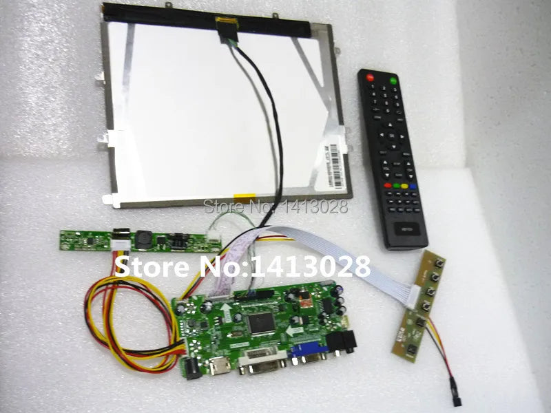 Custom HD+DVI+VGA+Audio LCD driver board +9.7 inch LTN097XL01 1024*768+LVDS cable +LED driver board +OSD keypad +raspberry pi 3a Manufacturer