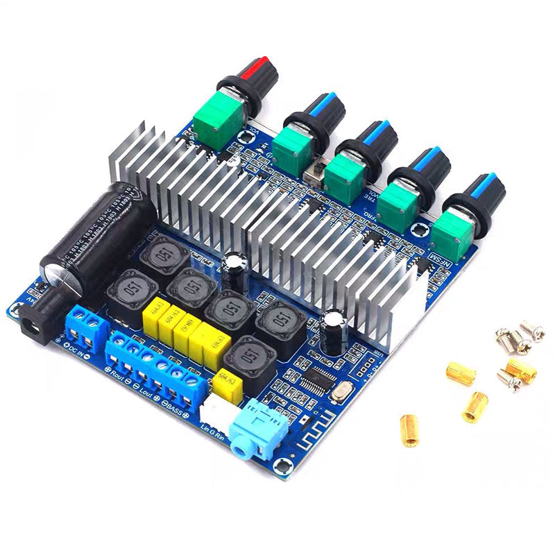 2*50W+100W TPA3116  HIFI Power Subwoofer Amplifier Board 2.1 Channel TPA3116D2  Audio Stereo equalizer Amp pcb assembly Customize