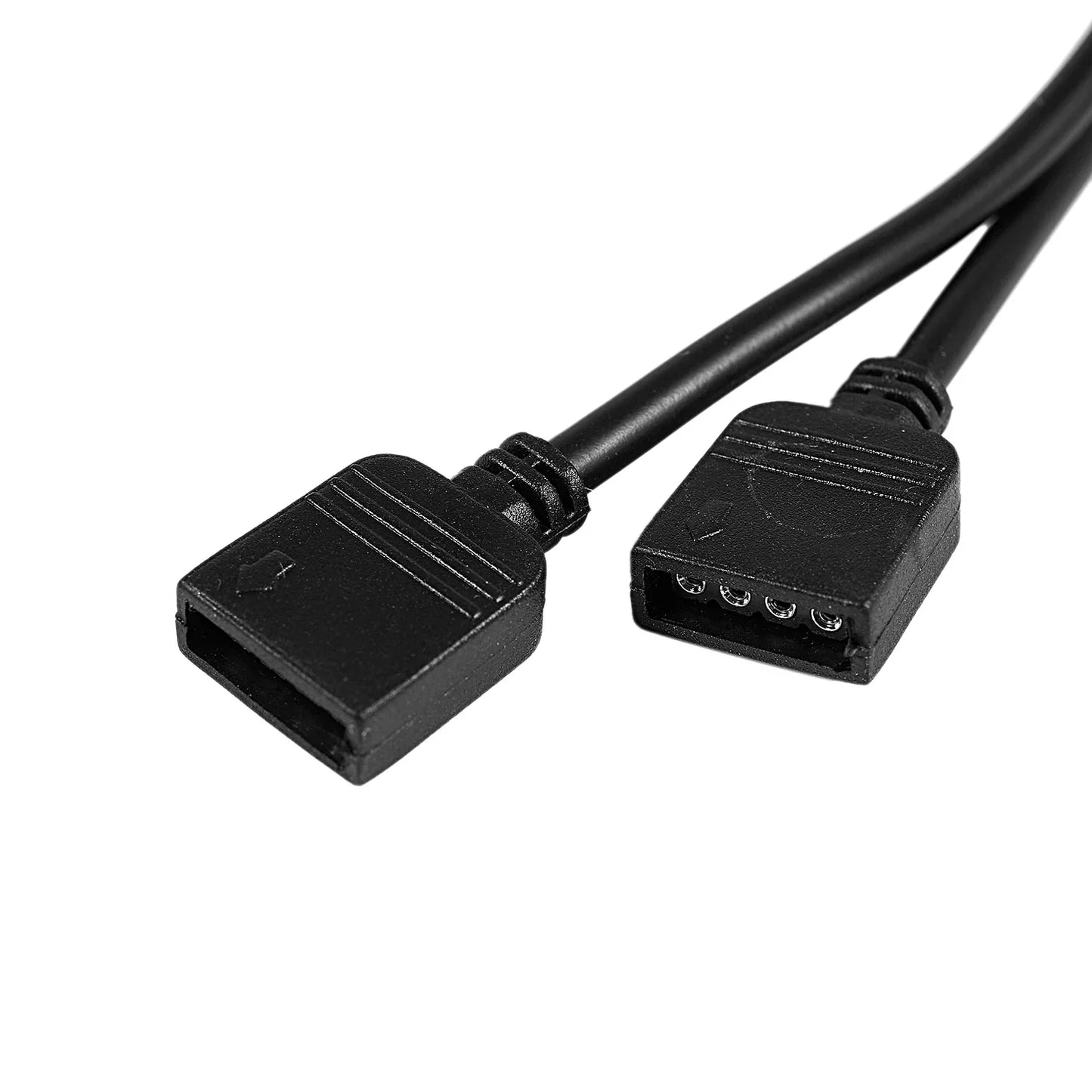 Custom LED Strips RGB 4 Pin Female to Female Connector Extension Cable Black 1M 1.5M 3M Manufacturer