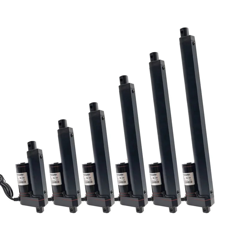 Custom 12V 24V Linear Actuator 200mm 250mm 300mm Stroke Linear Drive Electric Motor Linear Motor Controller 100/200/300/500/700/2000N Manufacturer