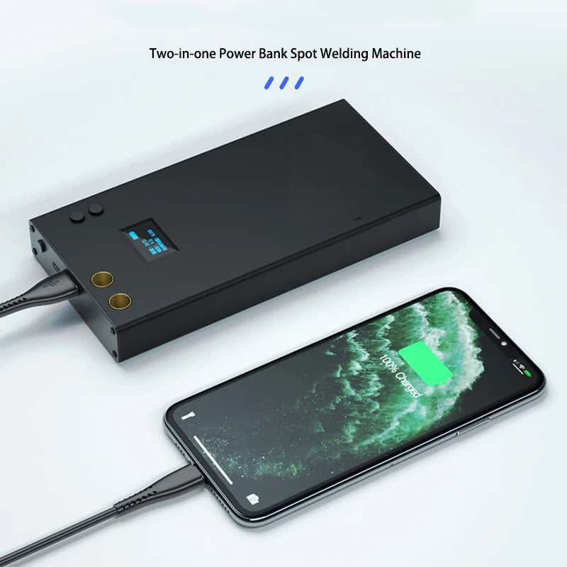 Custom Digital 70 Gears Adjustable Spot-welding Machine with 2.4A Fast-recharge Intelligent  Function OLED Color Display Spot Welder Manufacturer