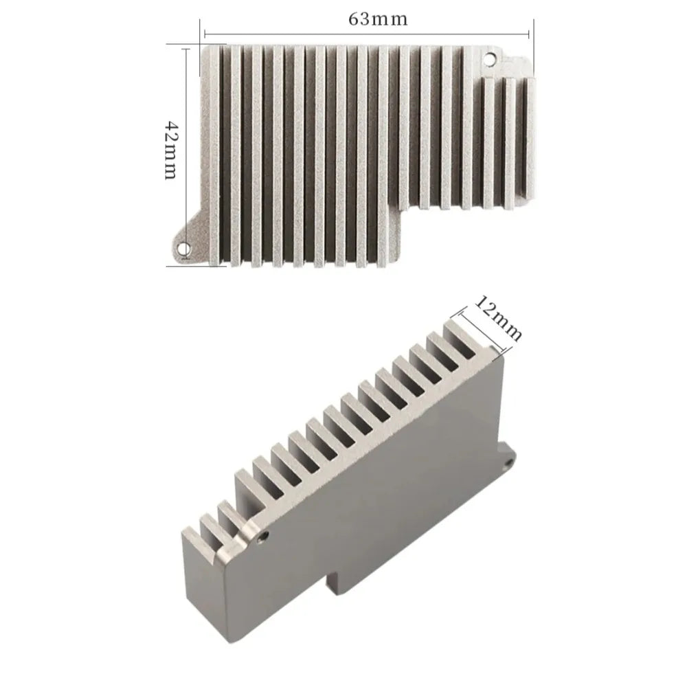Raspberry Pi 5 Heat Sink Aluminum Alloy Material | Anti-oxidation | Good Thermal Conductivity Custom