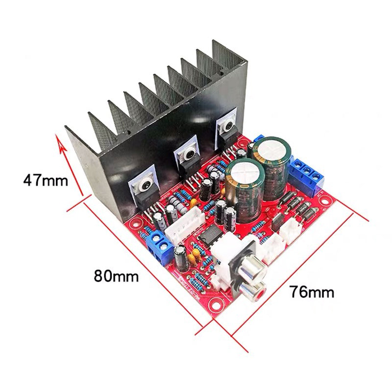 2*18W+30W TDA2030A 2.1 Channels Amplifiers Audio Tone Control Power Amplifier Board Stereo Amp Board pcb assembly Customize