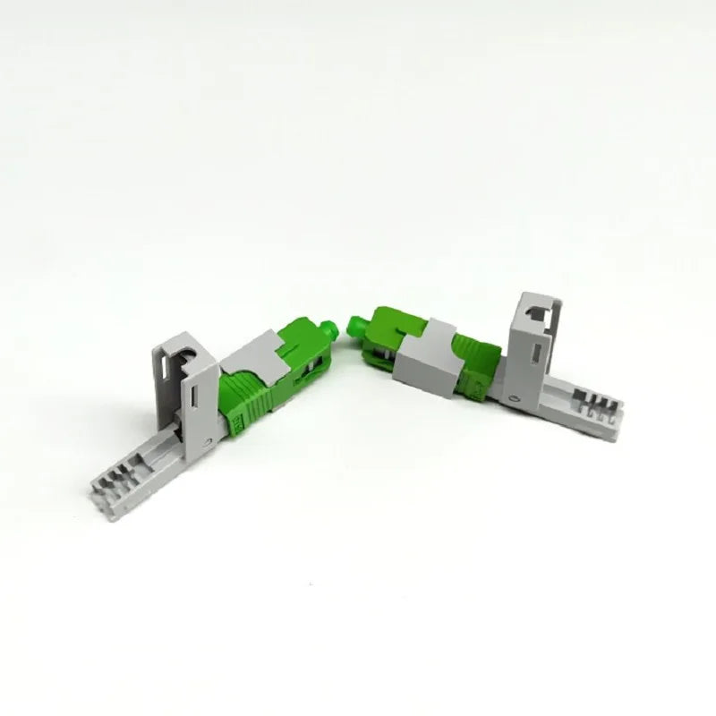 Custom 100PCS highquality FTTH SC APC Optical fibe quick connector SC APC FTTH Fiber Optic Fast Connector SC Connector Less than 0.3dBm Manufacturer