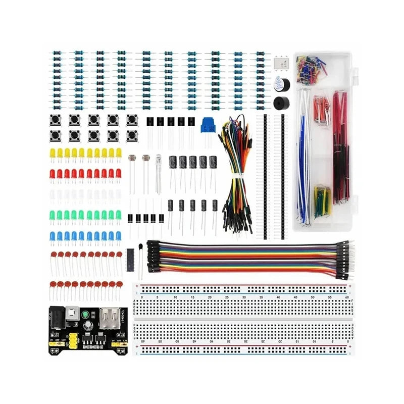 Custom 200pcs Electronics Component Basic Starter Kits Resistor Buzzer Capacitor LEDs with plastic storage box Geekcreit for Arduinos Manufacturer