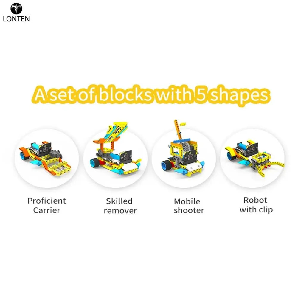 Custom Lonten Program Intelligent Robot Building Block Car Kit Shape Programming Education Car for Micro:bit with for Super:bit Expansi Manufacturer