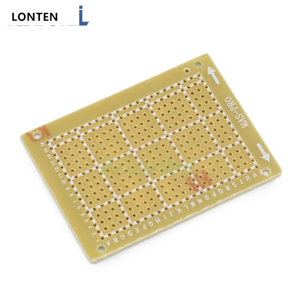 Custom Lonten 5pcs/lot 50x70mm Universal Single Side PCB Board DIY Prototyping Circuit Board 5*7cm Manufacturer