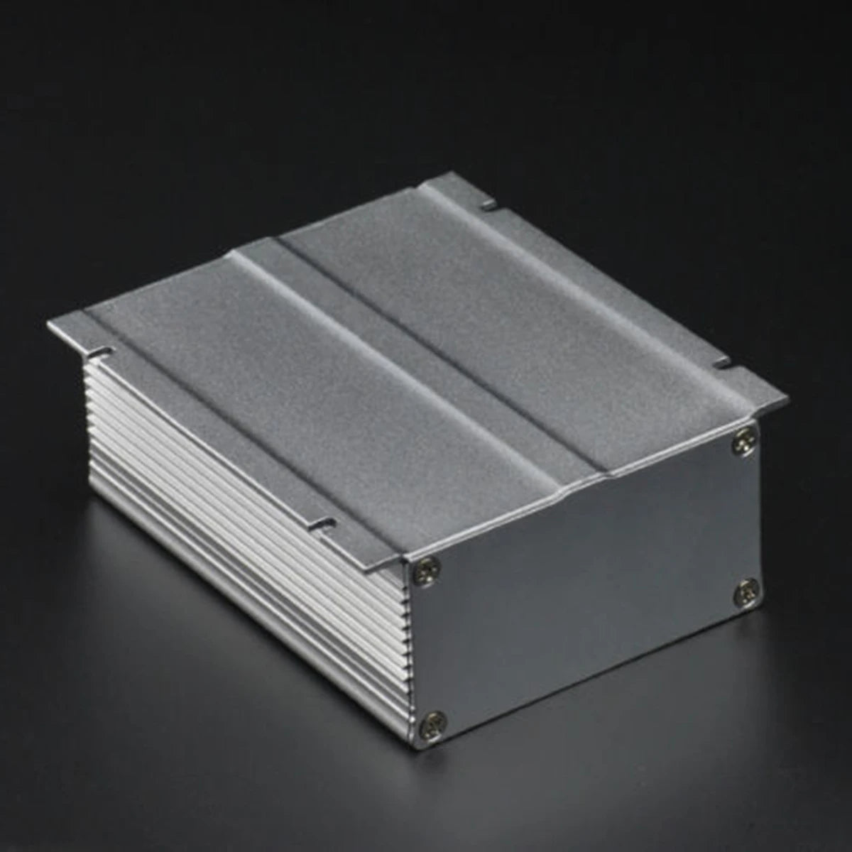 Custom Silver Extruded Aluminum Enclosure Electronic Power PCB Instrument Box Case 88x39x100mm Manufacturer