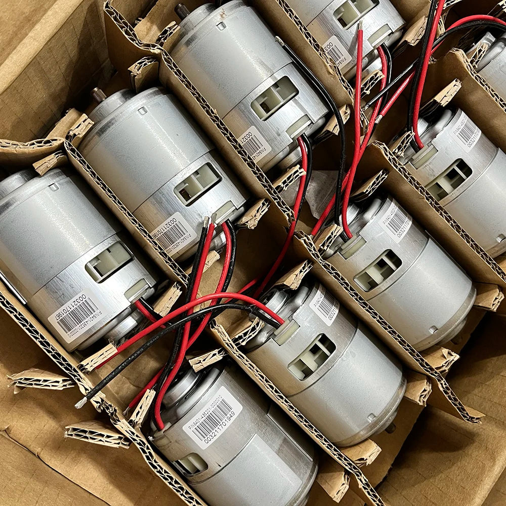Custom Johnson 800W Carbon Brush Power Motor DC 12V 18V 24V 19000RPM High Speed Double Ball Bearings for Electric Tool Saw Lawn Mower Manufacturer