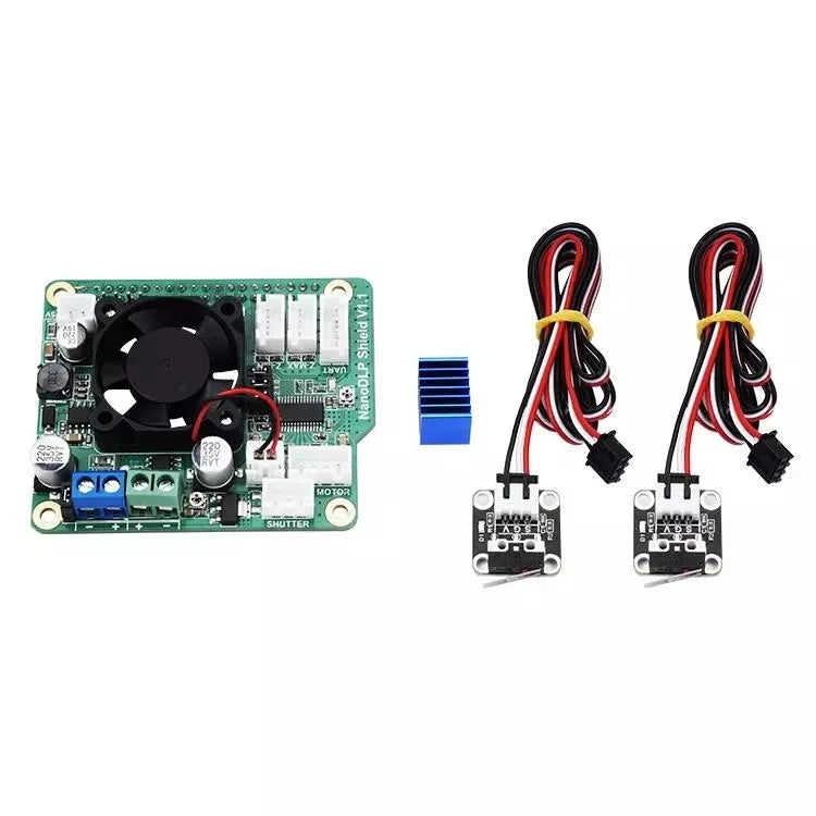 Custom NanoDLP Shield V1.1 Expansion Board With DRV8825 Controled MOS + 2PCS Limit Switch For Pi 3B And NanoDLP's Light-cured Manufacturer