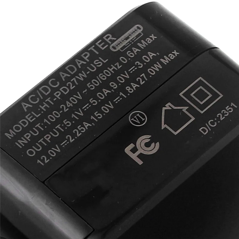 Raspberry Pi 5 PD 27W 5.1V 5A USB Type-C Power Adapter