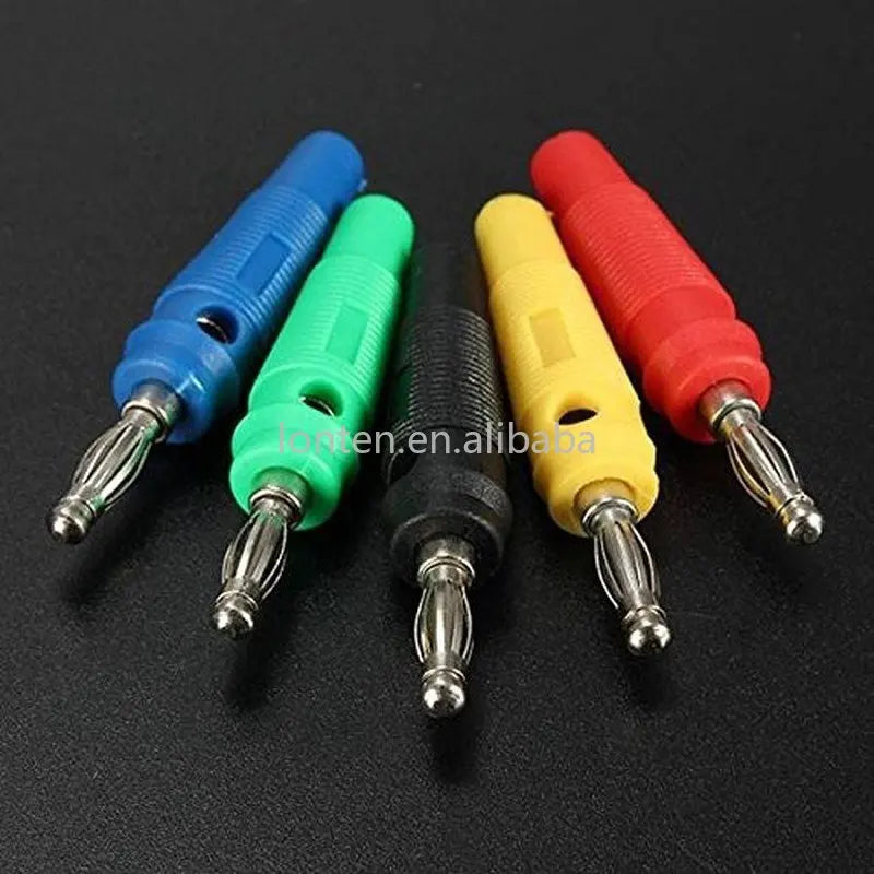 Custom Custom 5PCS 4MM Banana Jack Plug Audio Speaker Connectors Amplifier Speaker Binding Post 4mm Banana Plug For Cable Terminals Manufacturer