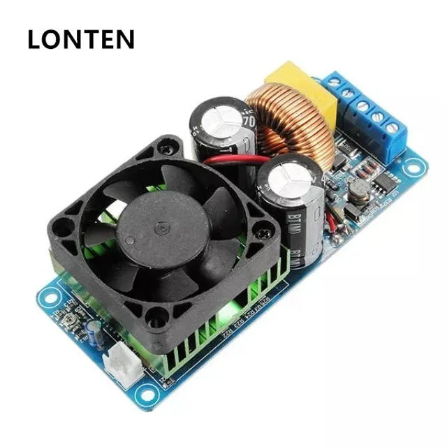 Custom Lonten IRS2092S 500W Mono Channel Digital Amplifier Class D HIFI Power Amp Board With FAN Manufacturer