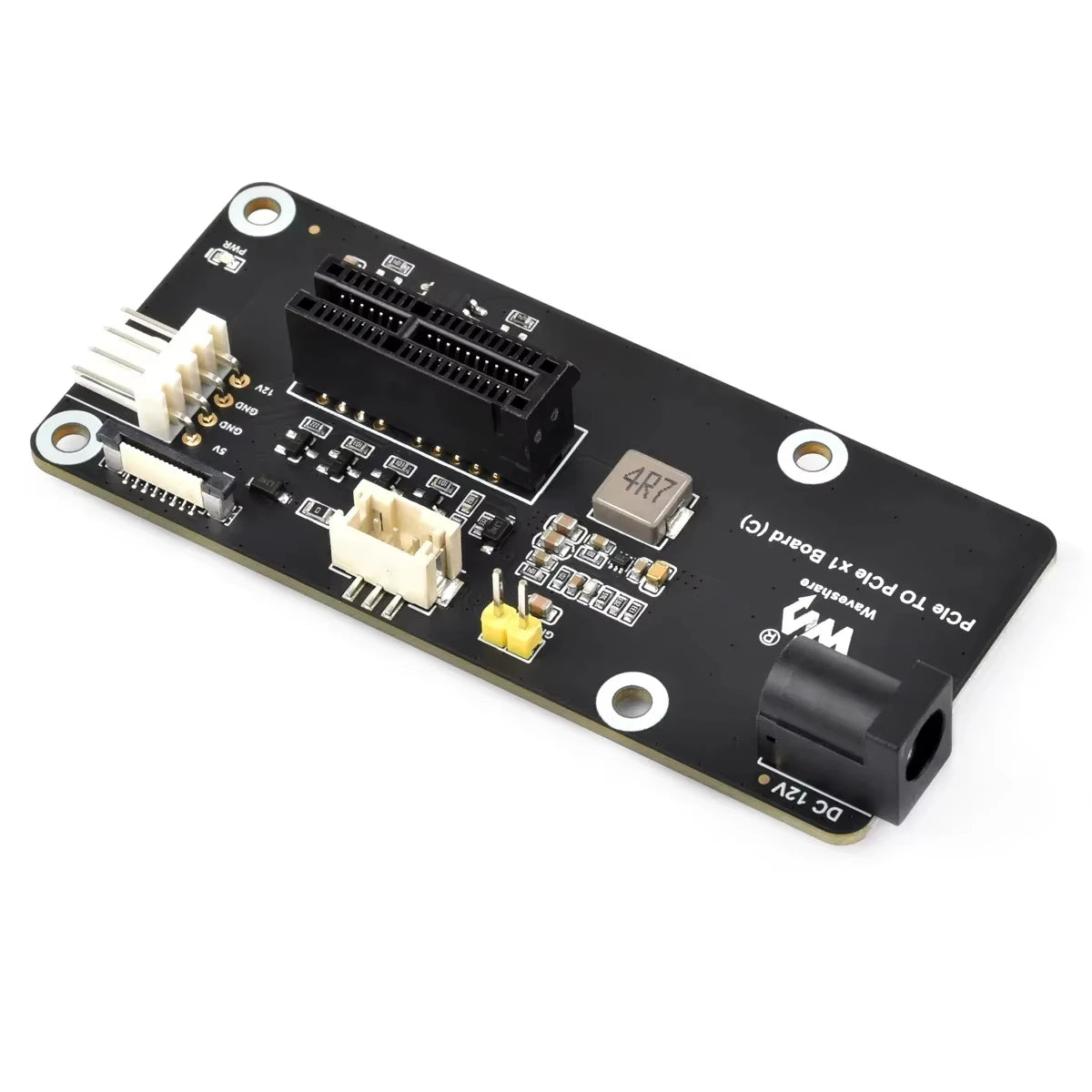 PCIe FFC Connector To Standard PCIe X1 Slot Adapter Board (C) for Raspberry Pi 5, Compatible with PCIe X1, X4, X8, X16 IFD