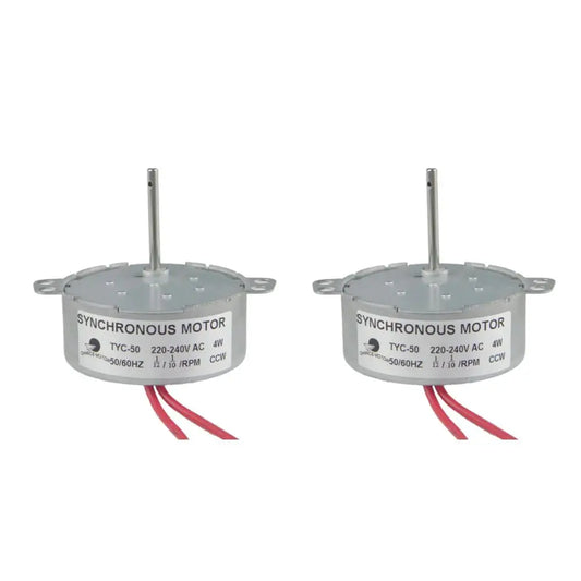Custom  Synchron Geared Motor TYC-50 220V AC 0.083RPM-0.1RPM CCW 2PCS Mini Gearbox Electric Motor Low Speed Mini Gearbox Manufacturer