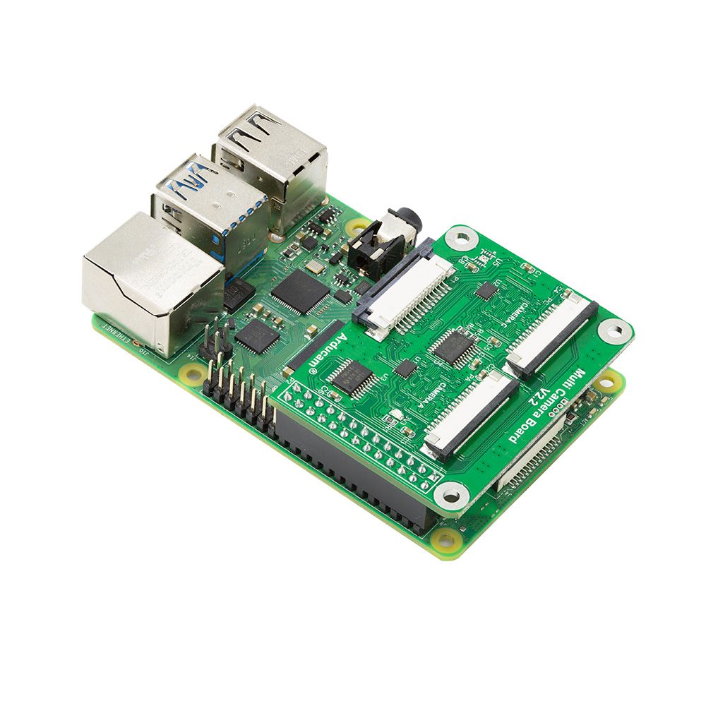 Custom PCB flashlight pcba Arducam Multi Camera Adapter module V2.2 for Raspberry Pi 4/3B+/3B 5MP and 8MP Cameras