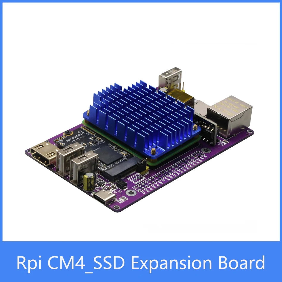 Custom Raspberry Pi CM4 CM4_SSD Expansion board Aluminum Case With heatsink NVME M.2 USB HD Manufacturer