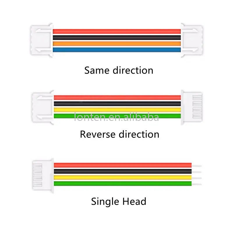 Custom 26AWG HY 2.0mm Pitch 2/3/4/5/6/7/8/9/10 Pin Harness Cable 10/20/30cm Single/double Head Same Direction Reverse Direction Manufacturer