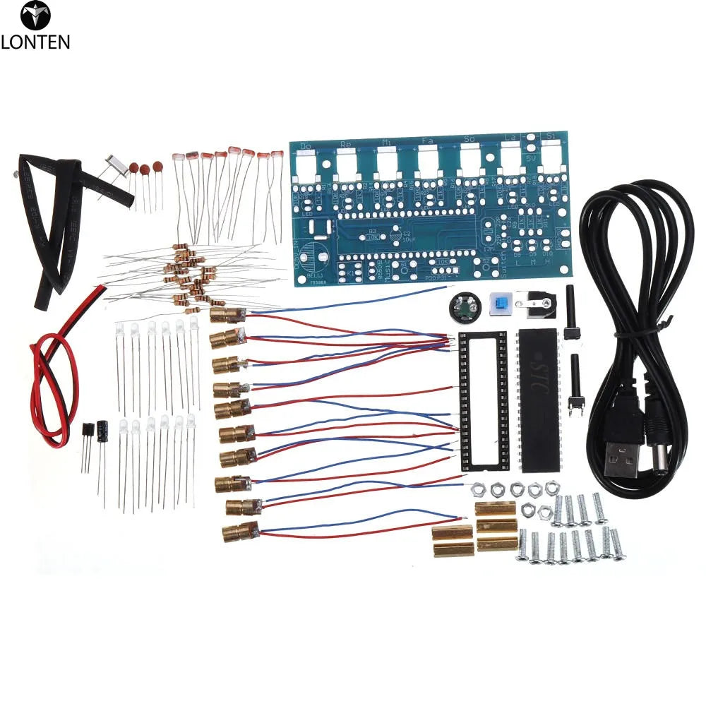 Custom Lonten DC4.5-5.5V DIY Laser Harp Kit String DIY Keyboard Kit Electronic Parts 7 Strings Electronic DIY Kit Technology Piano Musi Manufacturer