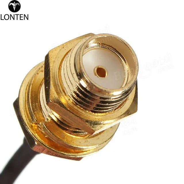 Custom Lonten 5Pcs/lot Female Jack Straight Bulkhead For IPX U.fl Pigtail 1.13mm Cable Manufacturer