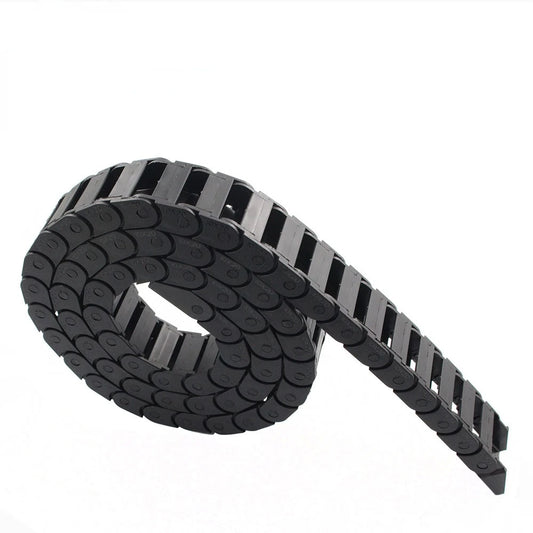 Custom Open Cable Drag 7x7 10x10 10x15 10x20 10x30 10x40 1M Chain Wire Carrier With End Connectors For CNC 3D Printer Engraving Machine Manufacturer