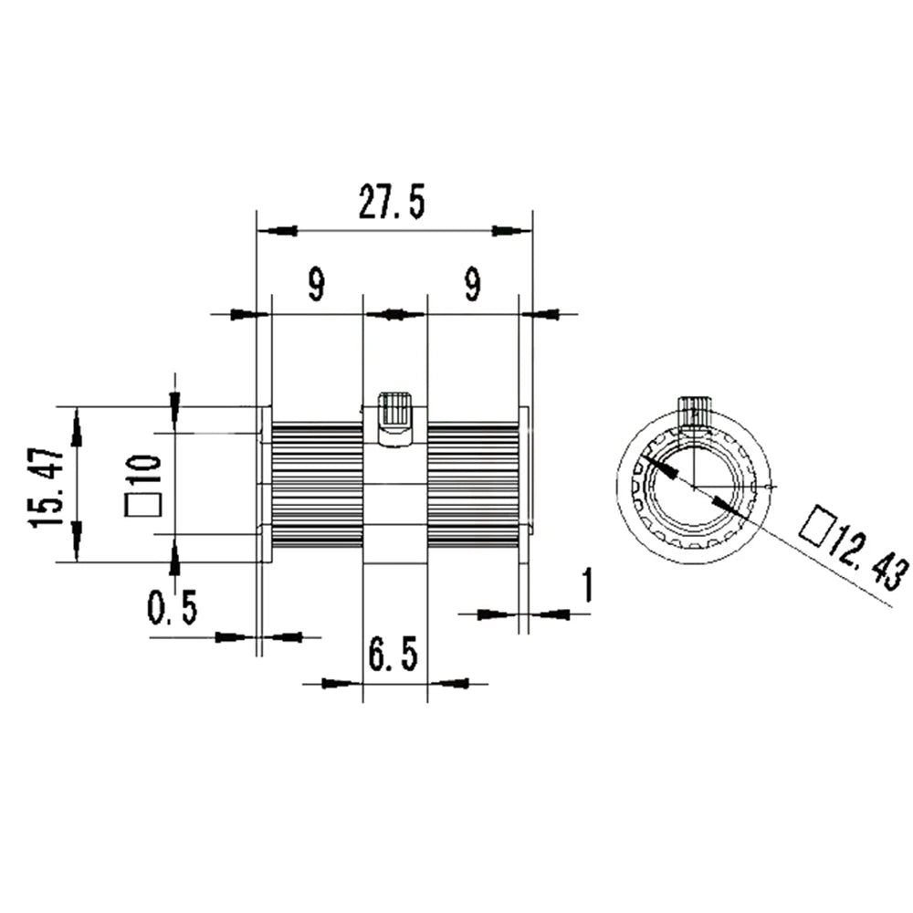 Custom GT2-20T Double head Bore: 5mm/8mm and width : 10mm Synchronous wheel 3D Printer Part Timing pulley 2 GT for 3d print For Reprap Manufacturer