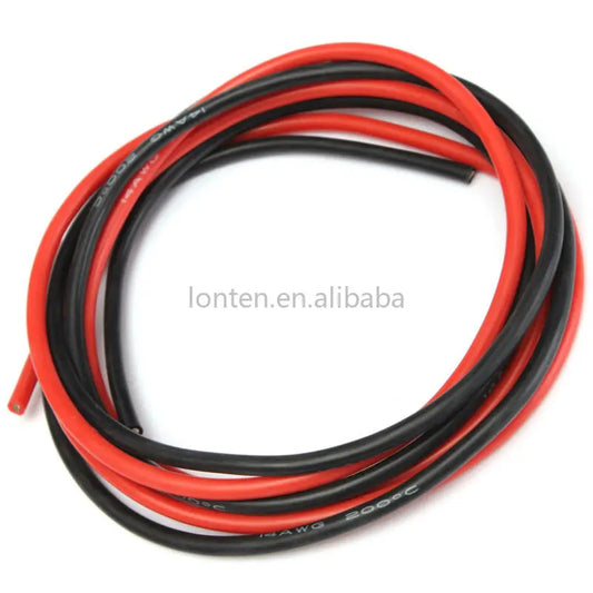Custom Custom 1meter Black +1meter Red Silicon Wire 12AWG 14AWG 16AWG 22AWG 24AWG Heatproof Soft Silicone Silica Gel Wire Cable Manufacturer