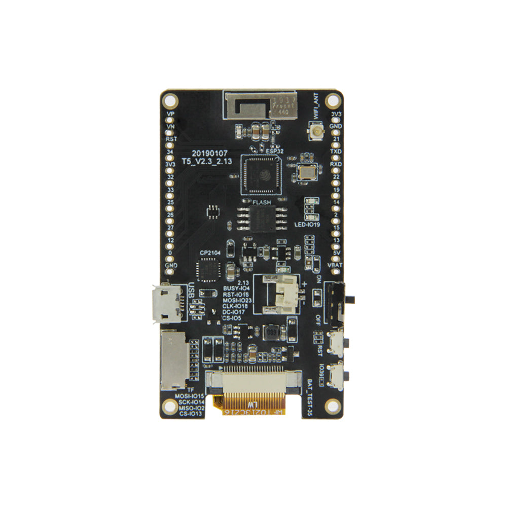 T5-2.13inch E-paper ESP32  4MB FLASH WIFI for Custom PCB extension board socket pcba wireless door bell pcba customize
