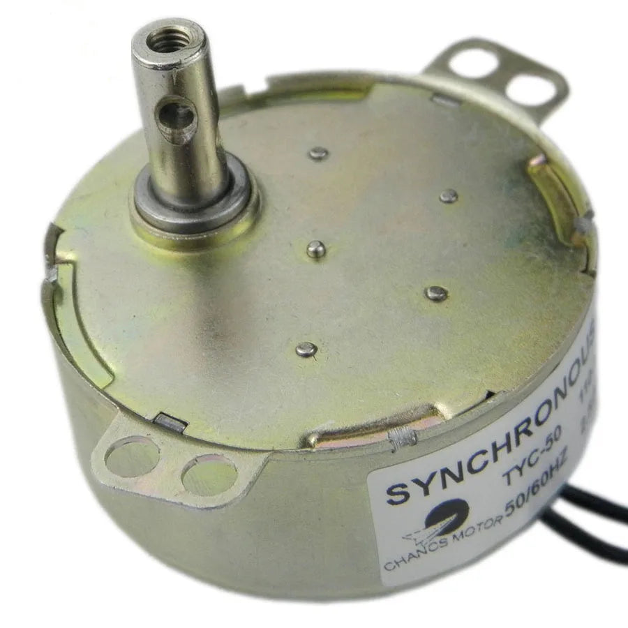 Custom TYC50 Small Permanent Synchronous Motor AC 110V 1RPM-36RPM  Electric Gear Motor 15RPM for Fan Motor Induction Cooker Fireplace Manufacturer