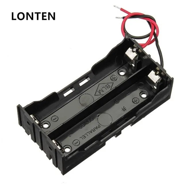 Custom Lonten DIY 2 Slot Series 18650 Battery Holder With 2 Leads Manufacturer