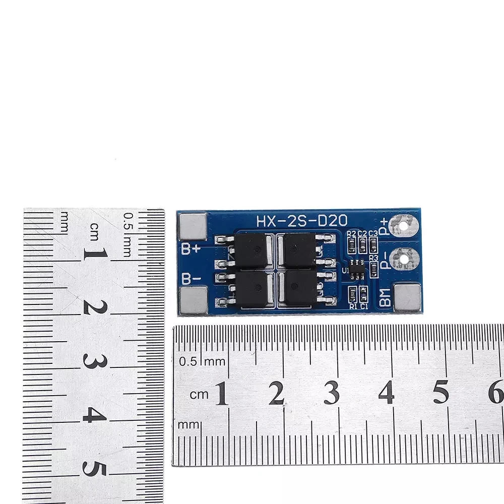 Custom Custom 2S 10A 7.4V 8.4V 18650 Lithium Battery Protection Board Balanced Function Overcharged Protection Module PCBA Manufacturer