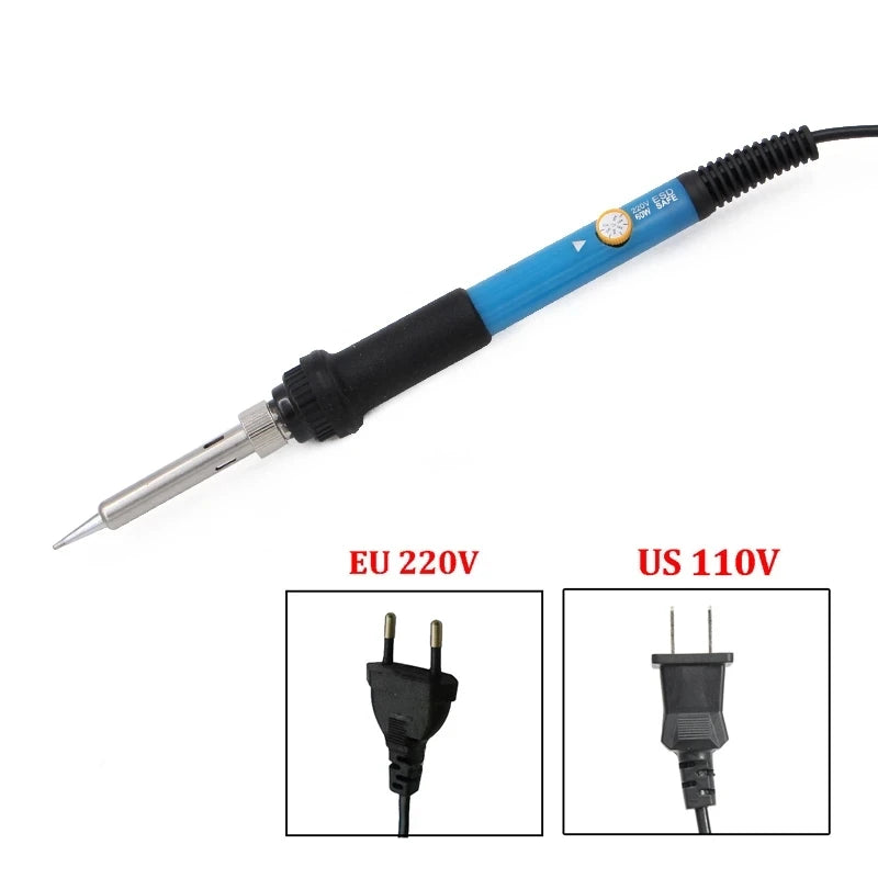 Custom 110V/220V 60W Adjustable Temperature Welding Solder Soldering Iron Tool Kit Module Manufacturer