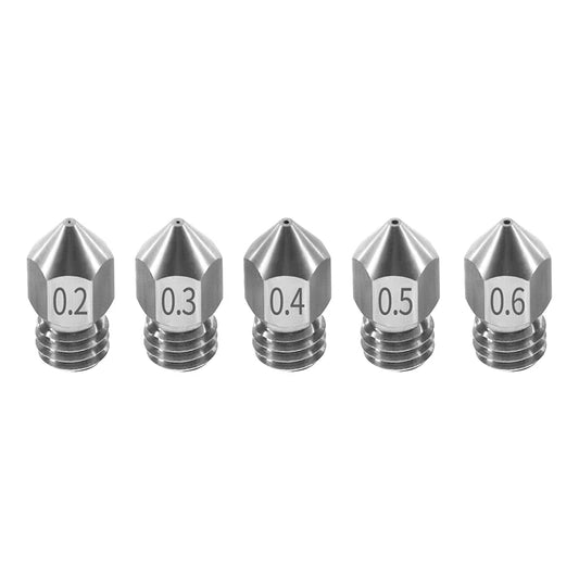 Custom 10Pcs MK8 Nozzle Print Head Stainless Steel Nozzle Extruder 1.75mm Filament For 3D Printer CR10 CR-10S Ender 3 Ender 5 Manufacturer