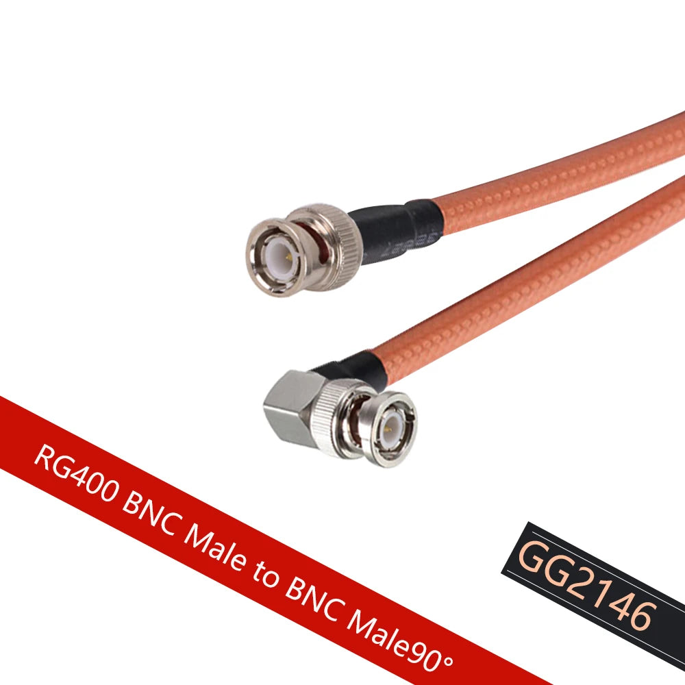 Custom RG400 Coaxial Cable Pigtail BNC Male to BNC Male Plug Low Loss 50 Ohm RF Coaxial Cable Jumper Adapter 15CM 1M 3M 5M Manufacturer