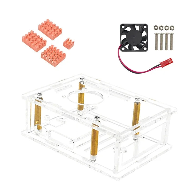 For Raspberry Pi 5 Acrylic Case Transparent Case For Pi 5 B