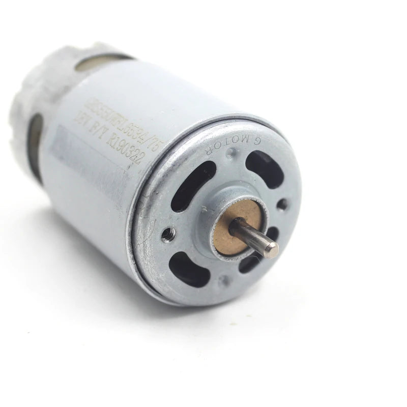 Custom GRS-550WFL6534/75 Carbon Brush Motor DC 18V 22000RPM High Speed Strong Magnetic Cooling Fan for Electric Drill/ Cutting Machine Manufacturer