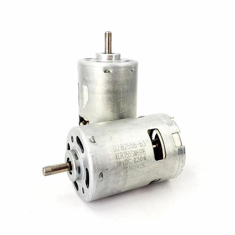Custom Micro RS755 Motor DC 18V 18000 RPM High Speed Ball Bearing Boat Car Model Electric Tool Electric Drill Meow Motor Manufacturer