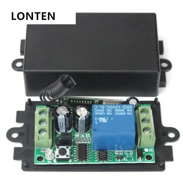 Custom Lonten DC 12V 10A Relay 1CH Channel Wireless RF Remote Control Switch Transmitter With Receiver Manufacturer