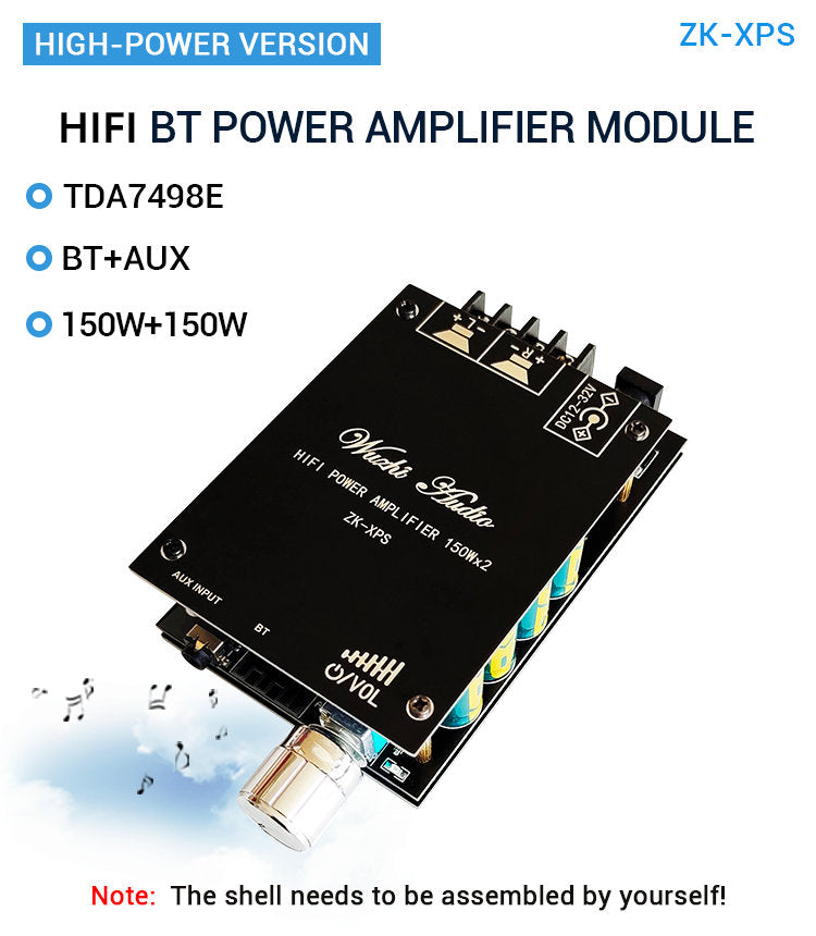 DA7498E 2*150W Audio Power Amplifier Stereo Subwoofer Theater AUX Equalizer AMP amplifier audio pcb assembly