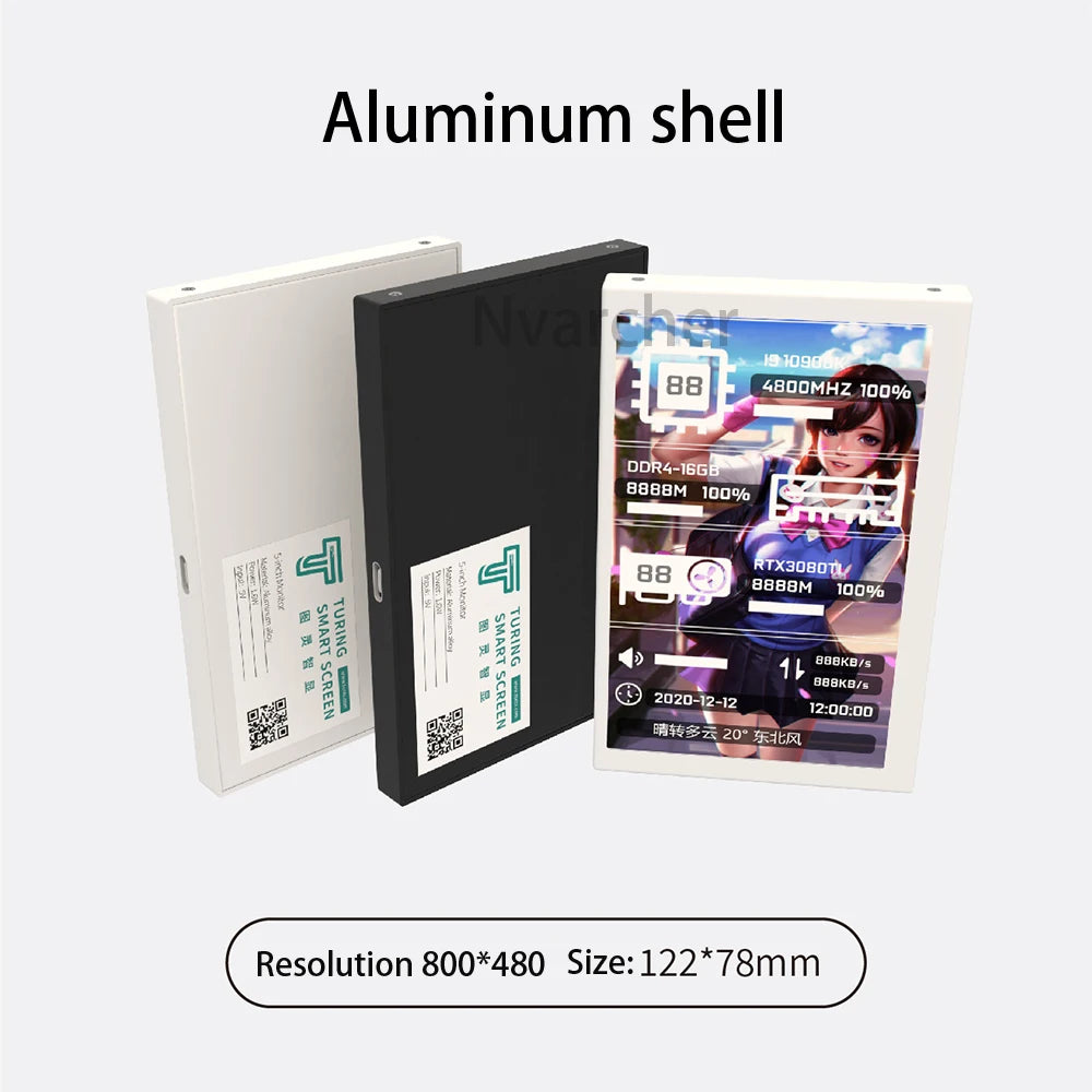 Custom 5 Inch IPS LCD Monitor 800*480 Display AIDA64 USB Display Sub-Screen Support dynamic video 1080P Manufacturer